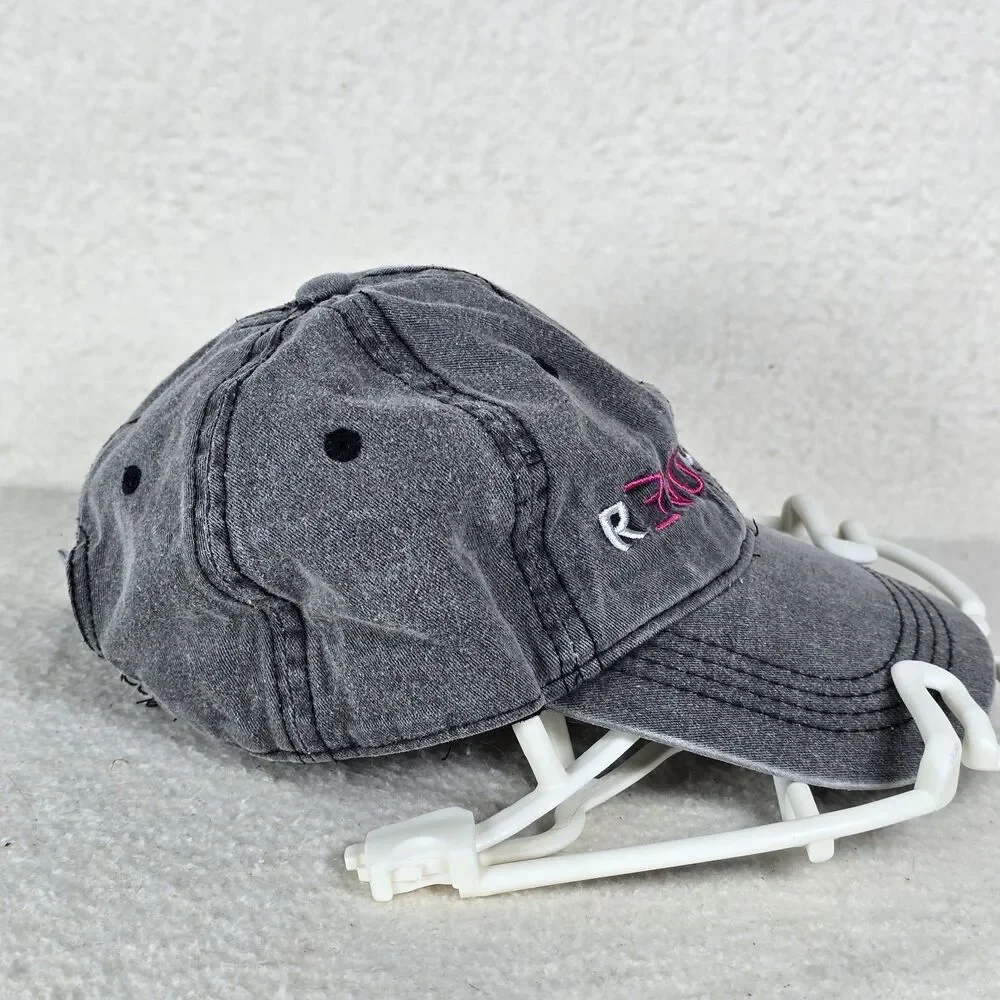 Revolution Grey Pink Unisex Embroidered Adjustable Baseball Cap Size